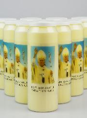 Lot de 10 Bougies de Neuvaine à Saint Jean-Paul II