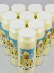 Lot de 10 Bougies de Neuvaine à Saint Jean-Paul II