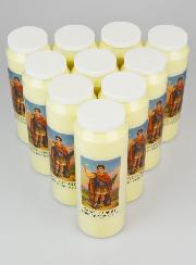 Lot de 10 Bougies de Neuvaine Saint Expedit
