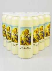 Lot de 10 Bougies de Neuvaine à Saint Joseph