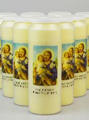Lot de 10 Bougies de Neuvaine à Saint Joseph