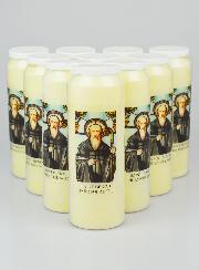 Lot de 10 Bougies de Neuvaine Saint Benoît