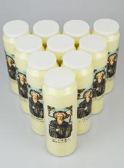 Lot de 10 Bougies de Neuvaine Saint Benoît