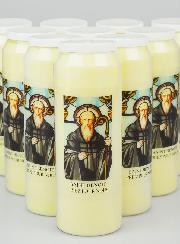 Lot de 10 Bougies de Neuvaine Saint Benoît