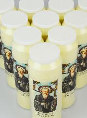 Lot de 10 Bougies de Neuvaine Saint Benoît