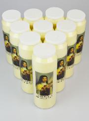 Lot de 10 Bougies de Neuvaine Sainte Thérèse