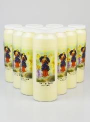 Lot de 10 Bougies de Neuvaine Marie qui Défait les Noeuds