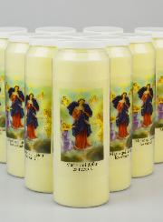 Lot de 10 Bougies de Neuvaine Marie qui Défait les Noeuds