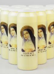 Lot de 10 Bougies de Neuvaine Sainte Rita