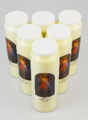 Lot de 6 Bougies Neuvaine à la Miséricorde de Jésus-Christ