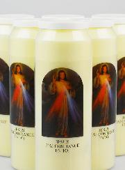 Lot de 6 Bougies Neuvaine à la Miséricorde de Jésus-Christ