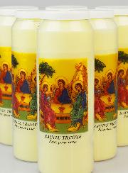 Lot de 6 Bougies de Neuvaine à la Sainte Trinité