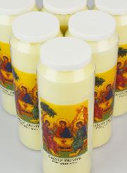 Lot de 6 Bougies de Neuvaine à la Sainte Trinité
