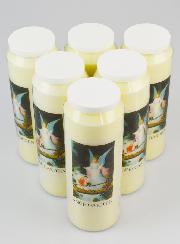 Lot de 6 Bougies de Neuvaine Ange-Gardien