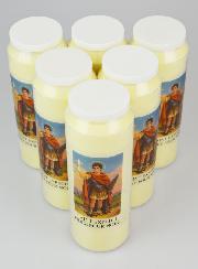 Lot de 6 Bougies de Neuvaine Saint Expédit