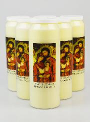 Lot de 6 Bougies de Neuvaine à la Sainte Famille
