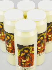 Lot de 6 Bougies de Neuvaine à la Sainte Famille