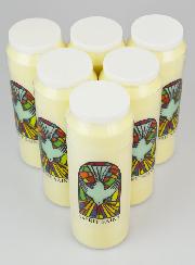 Lot de 6 Bougies de Neuvaine à l'Esprit Saint