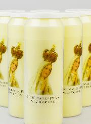 Lot de 6 Bougies de Neuvaine Notre Dame de Fatima