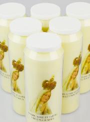 Lot de 6 Bougies de Neuvaine Notre Dame de Fatima