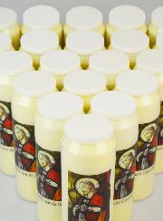 Lot de 20 Bougies de Neuvaine Sacré Coeur de Jésus