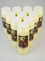 Lot de 10 Bougies de Neuvaine Sacré Coeur de Jésus