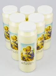 Lot de 6 Bougies de Neuvaine Saint Joseph