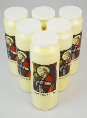 Lot de 6 Bougies de Neuvaine Jésus Sacré-Coeur