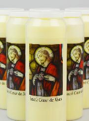 Lot de 6 Bougies de Neuvaine Jésus Sacré-Coeur