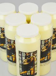 Lot de 6 Bougies de Neuvaine à Saint Christophe