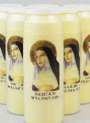 Lot de 6 Bougies de Neuvaine Sainte Rita