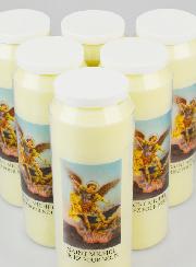 Lot de 6 Bougies de Neuvaine Saint Michel
