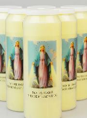 Lot de 6 Bougies de Neuvaine Vierge Miraculeuse