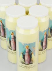 Lot de 6 Bougies de Neuvaine Vierge Miraculeuse