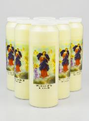 Lot de 6 Bougies de Neuvaine Marie qui Défait les Noeuds