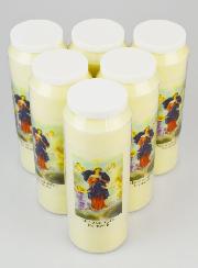 Lot de 6 Bougies de Neuvaine Marie qui Défait les Noeuds