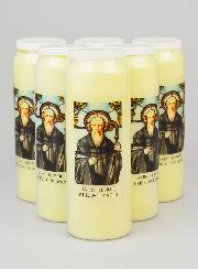 Lot de 6 Bougies de Neuvaine Saint Benoît