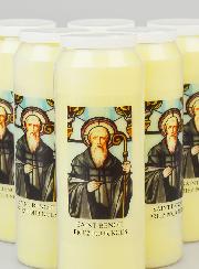 Lot de 6 Bougies de Neuvaine Saint Benoît