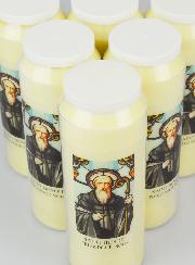 Lot de 6 Bougies de Neuvaine Saint Benoît