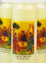 Lot de 3 Bougies de Neuvaine à la Sainte Trinité