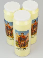 Lot de 3 Bougies de Neuvaine Saint Expédit