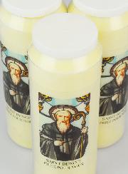 Lot de 3 Bougies de Neuvaine Saint Benoît