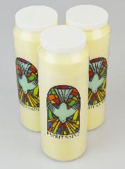 Lot de 3 Bougies de Neuvaine à l'Esprit Saint
