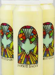 Lot de 3 Bougies de Neuvaine à l'Esprit Saint