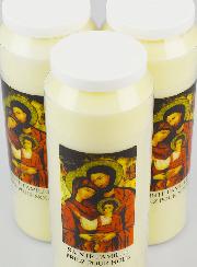 Lot de 3 Bougies de Neuvaine Sainte Famille