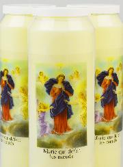 Lot de 3 Bougies de Neuvaine Marie qui Défait les Noeuds