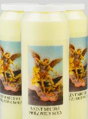 Lot de 3 Bougies de Neuvaine Archange Saint Michel