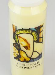 Bougie de Neuvaine à la Vierge Marie - 17.5cm