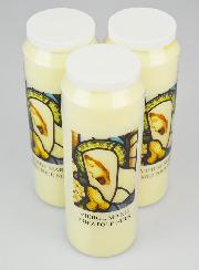 Lot de 3 Bougies de Neuvaine à la Vierge Marie
