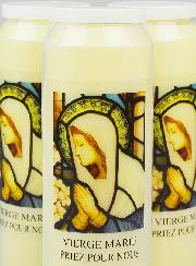 Lot de 3 Bougies de Neuvaine à la Vierge Marie